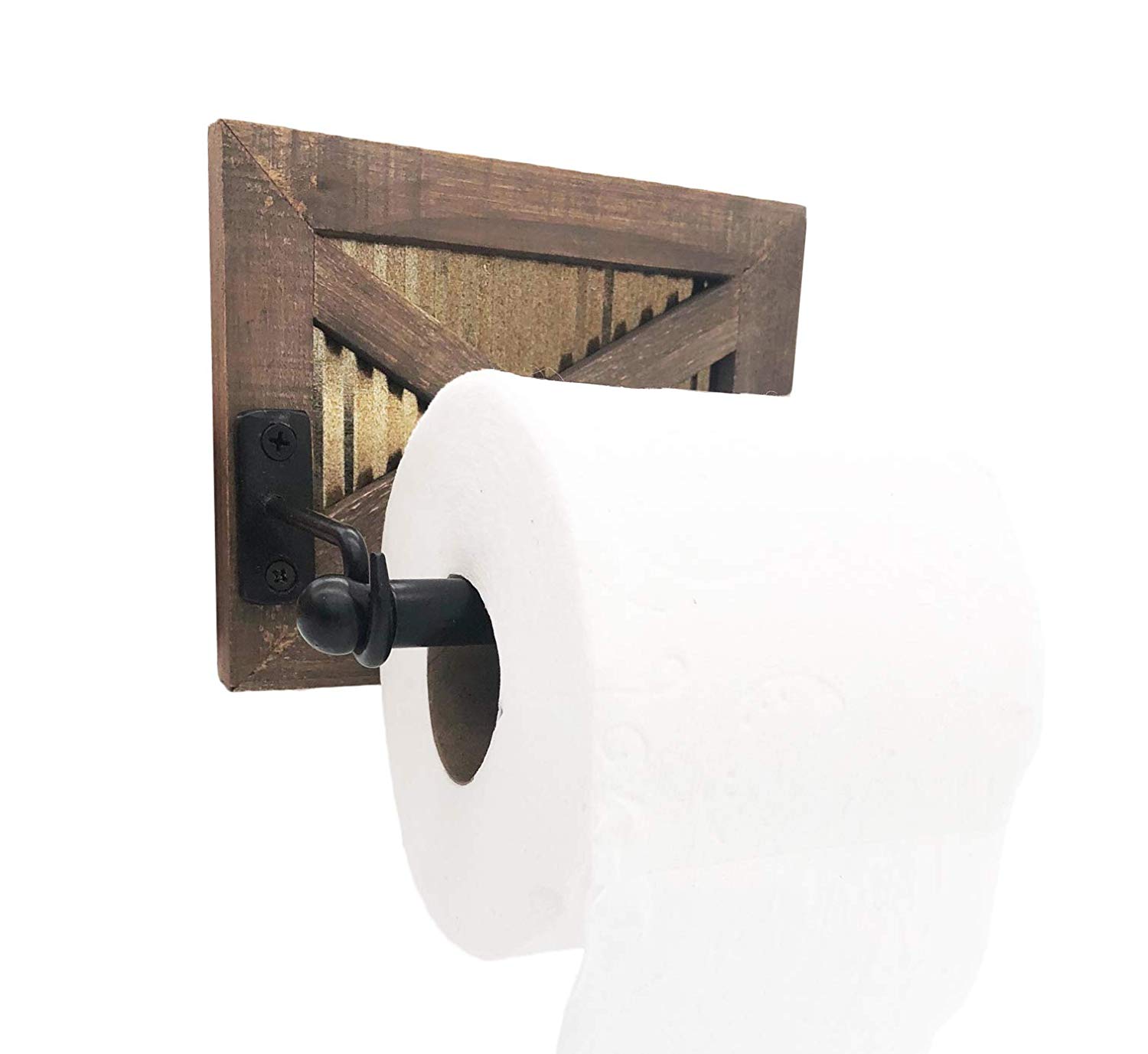 barn door toilet paper holder